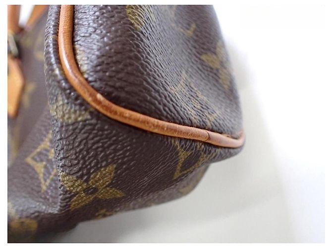 Louis Vuitton Mini Borsa Speedy Mini HL Monogram Canvas Marrone - vista 5