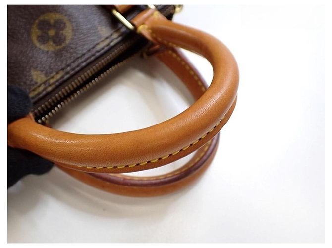 Louis Vuitton Mini Borsa Speedy Mini HL Monogram Canvas Marrone - vista 6