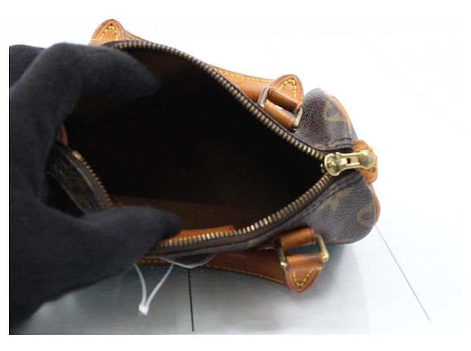 Louis Vuitton Mini Borsa Speedy Mini HL Monogram Canvas Marrone - vista 7