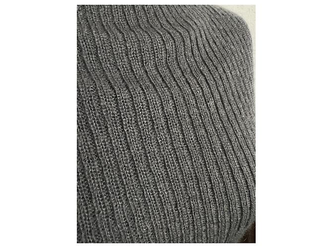 Balenciaga Vestido Largo de Punto Gris - vista 5