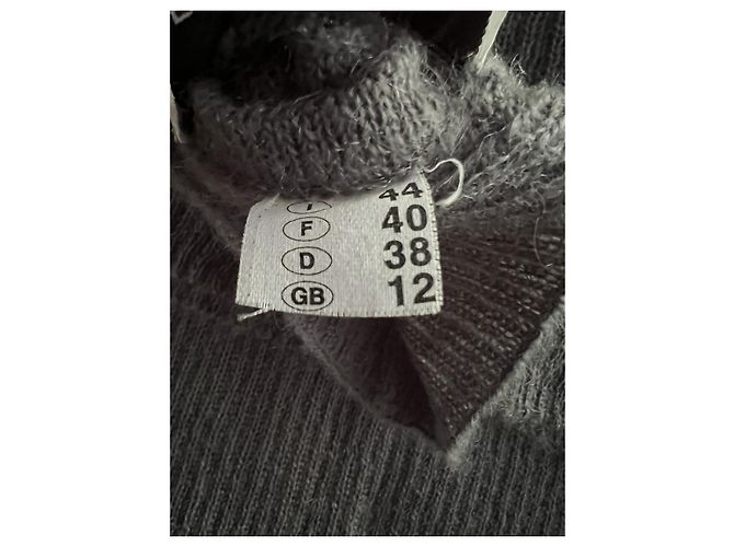 Balenciaga Vestido Largo de Punto Gris - vista 7