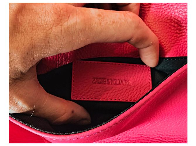 Zadig & Voltaire Sac Rock en cuir rose - vue 7