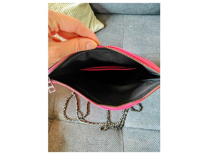 Zadig & Voltaire Sac Rock en cuir rose - vue 9