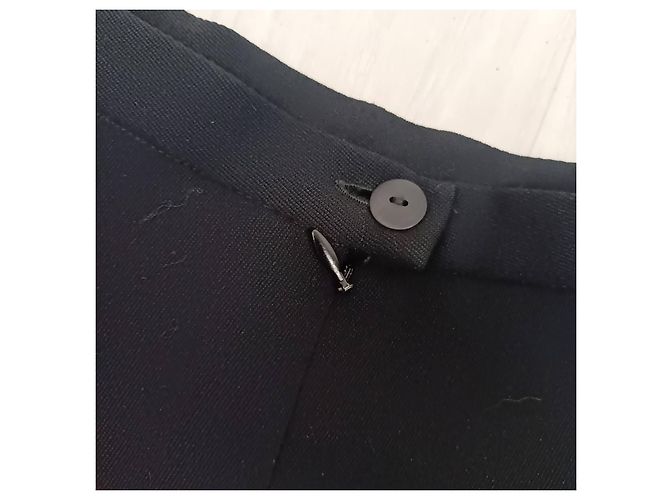 Saia curta Kenzo Paris preta com bordados florais Preto Multicor - vista 9