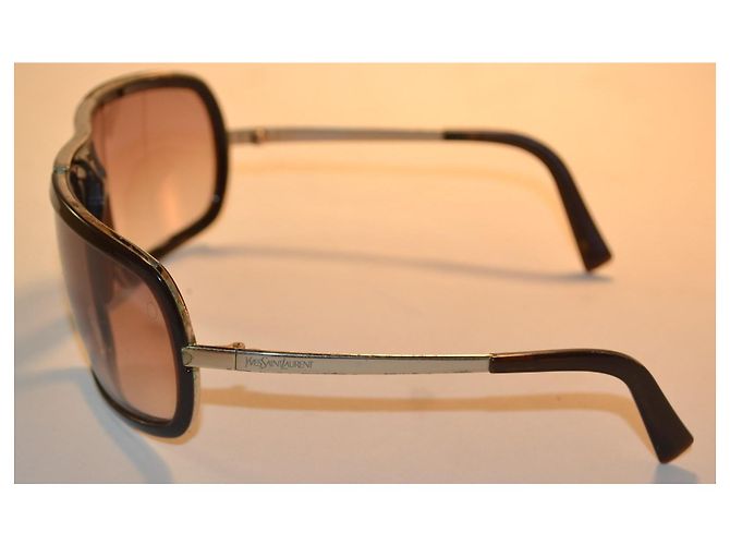 Gafas de sol oversized Yves Saint Laurent YSL 2200/S Castaño - vista 4