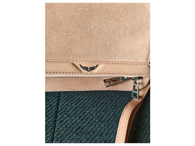Zadig & Voltaire Borsa a tracolla Nano Rock camoscio rosa pallido - vista 2
