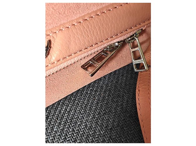 Zadig & Voltaire Borsa a tracolla Nano Rock camoscio rosa pallido - vista 3