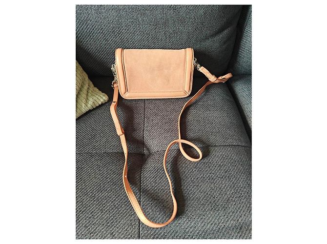 Zadig & Voltaire Borsa a tracolla Nano Rock camoscio rosa pallido - vista 4
