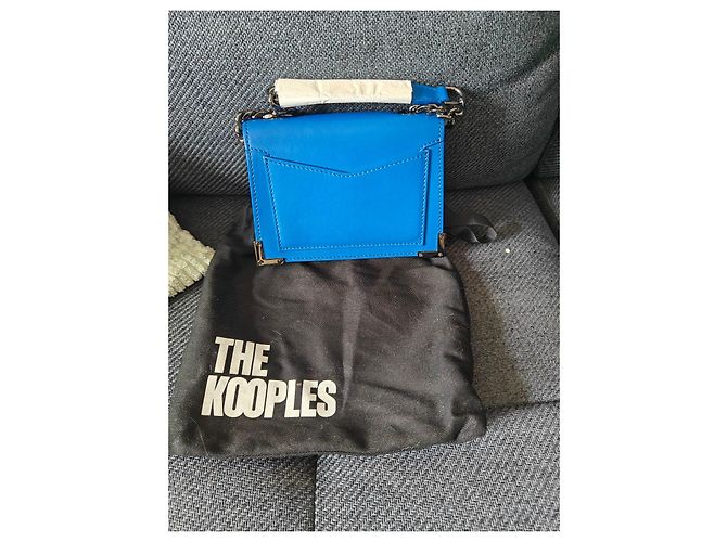 Bolsa de ombro The Kooples Emily em couro azul - vista 3