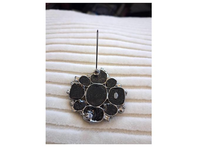 Chanel Brosche mit CC-Logo Schwarz - Ansicht 4