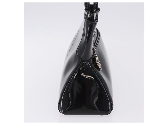 Borsa CARTIER Pelle verniciata Nero Argento Auth ki6838A - vista 3