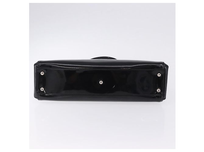 Borsa CARTIER Pelle verniciata Nero Argento Auth ki6838A - vista 5