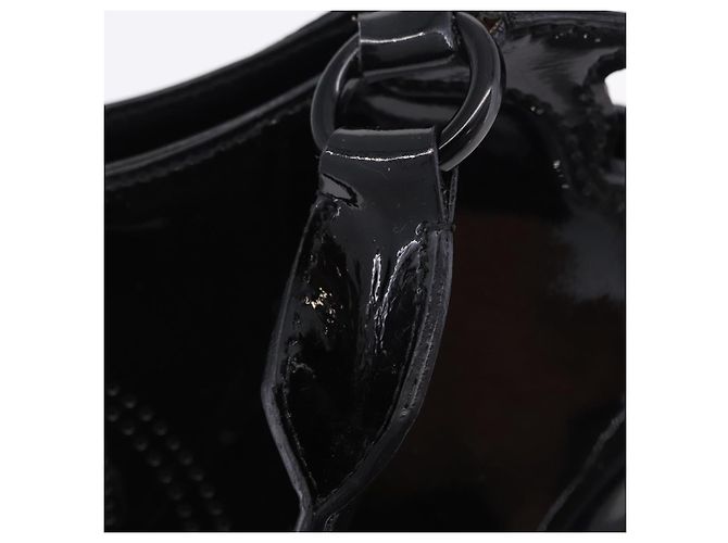 Borsa CARTIER Pelle verniciata Nero Argento Auth ki6838A - vista 8