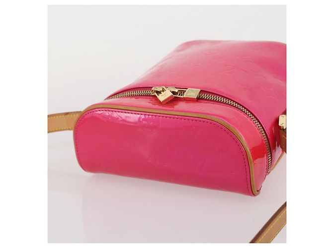 LOUIS VUITTON Monogram Vernis Sullivan Vertical Fuchsia Pink M91259 Auth 203839V Rosa Fucsia - vista 14