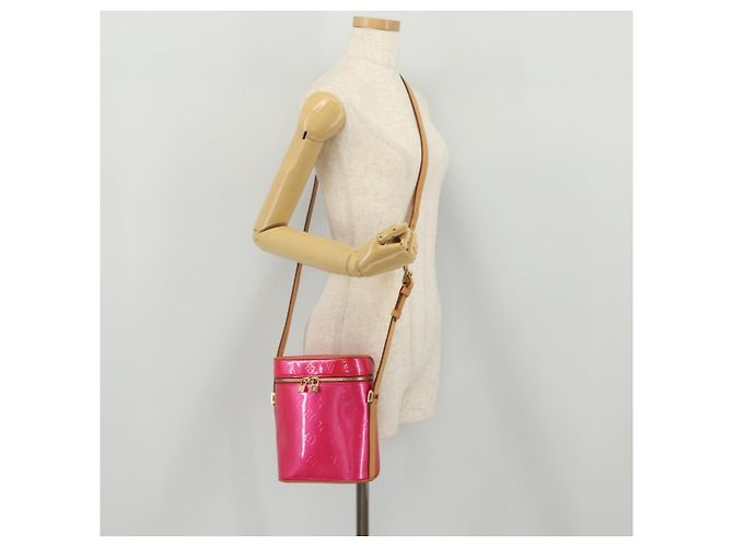 LOUIS VUITTON Monogram Vernis Sullivan Vertical Fuchsia Pink M91259 Auth 203839V Rosa Fucsia - vista 27