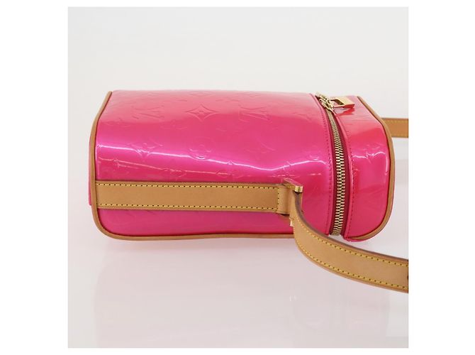 LOUIS VUITTON Monogram Vernis Sullivan Vertical Fuchsia Pink M91259 Auth 203839V Rosa Fucsia - vista 3