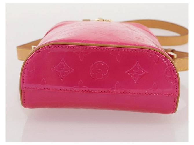 LOUIS VUITTON Monogram Vernis Sullivan Vertical Fuchsia Pink M91259 Auth 203839V Rosa Fucsia - vista 5
