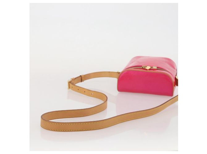 LOUIS VUITTON Monogram Vernis Sullivan Vertical Fuchsia Pink M91259 Auth 203839V Rosa Fucsia - vista 6