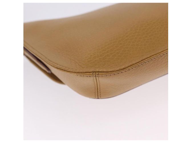 Bolso de hombro CARTIER Must Line de cuero beige y oro Auth 205170A Dorado - vista 19