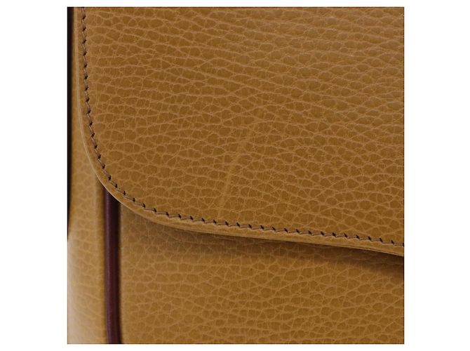 Bolso de hombro CARTIER Must Line de cuero beige y oro Auth 205170A Dorado - vista 2