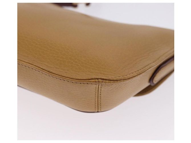 Bolso de hombro CARTIER Must Line de cuero beige y oro Auth 205170A Dorado - vista 20