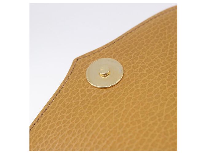 Bolso de hombro CARTIER Must Line de cuero beige y oro Auth 205170A Dorado - vista 22