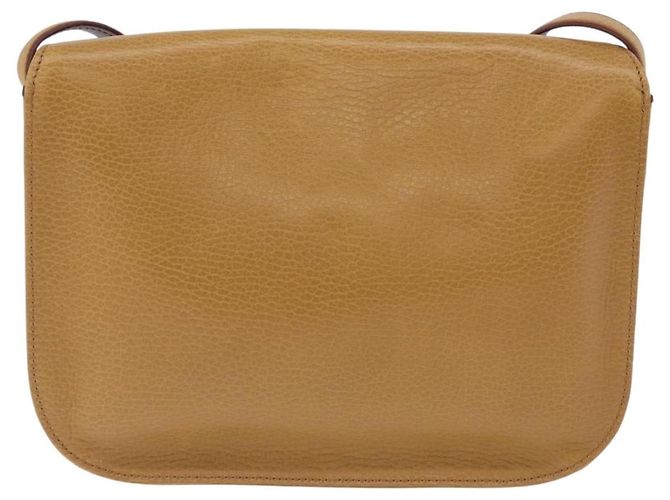 Bolso de hombro CARTIER Must Line de cuero beige y oro Auth 205170A Dorado - vista 3