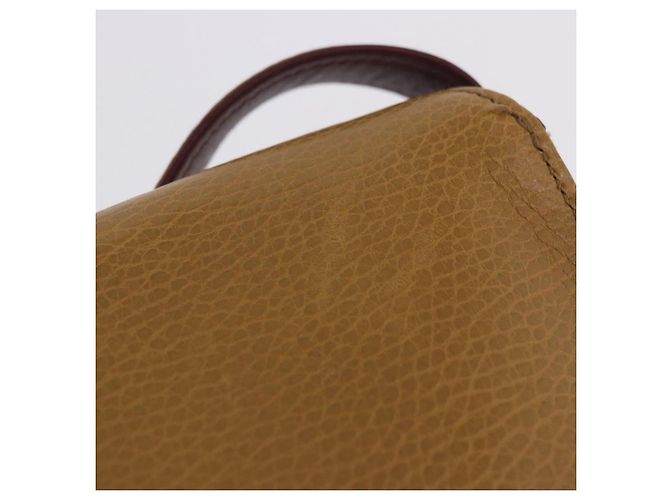 Bolso de hombro CARTIER Must Line de cuero beige y oro Auth 205170A Dorado - vista 4