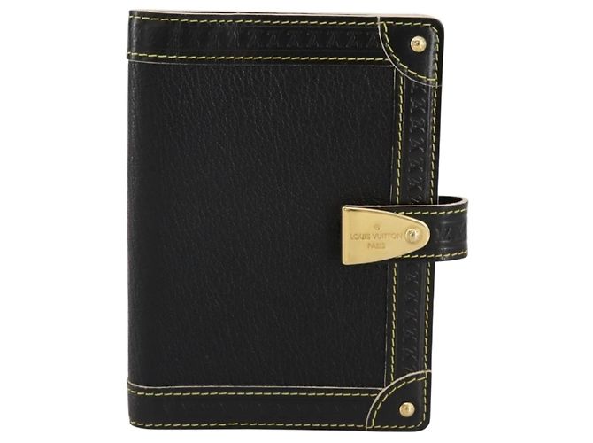 LOUIS VUITTON Suhari Agenda PM Partner Planner Pelle Nera R21031 Auth 205860A Nero - vista 13