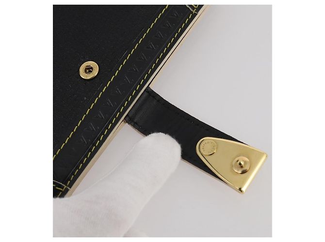 LOUIS VUITTON Suhari Agenda PM Partner Planner Pelle Nera R21031 Auth 205860A Nero - vista 8