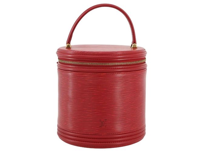 Borsa a mano LOUIS VUITTON Epi Cannes Rossa M48037 LV Auth 205082V Rosso - vista 13