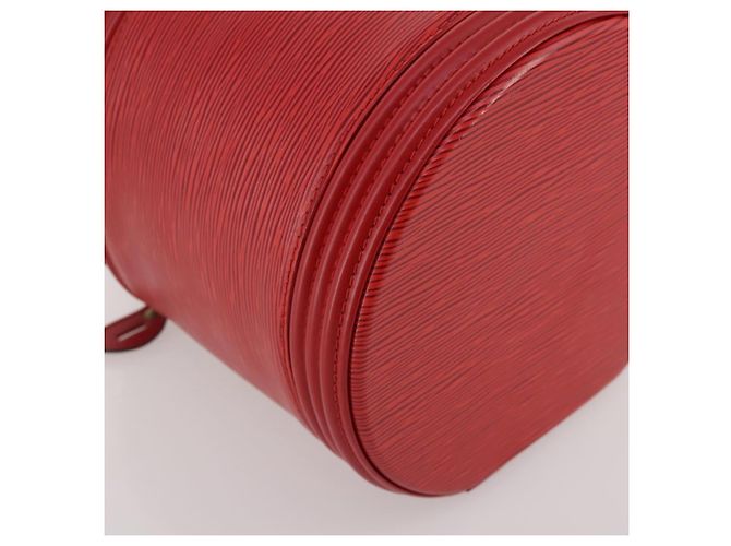 Borsa a mano LOUIS VUITTON Epi Cannes Rossa M48037 LV Auth 205082V Rosso - vista 15