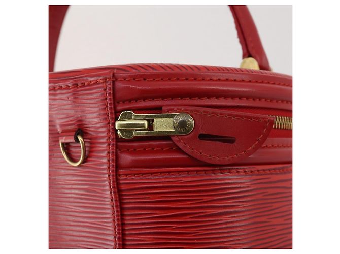 Borsa a mano LOUIS VUITTON Epi Cannes Rossa M48037 LV Auth 205082V Rosso - vista 19