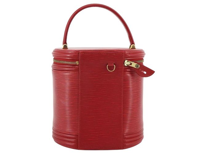 Borsa a mano LOUIS VUITTON Epi Cannes Rossa M48037 LV Auth 205082V Rosso - vista 2