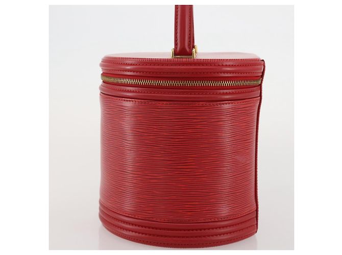Borsa a mano LOUIS VUITTON Epi Cannes Rossa M48037 LV Auth 205082V Rosso - vista 3