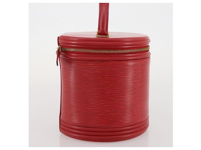 Borsa a mano LOUIS VUITTON Epi Cannes Rossa M48037 LV Auth 205082V Rosso - vista 5