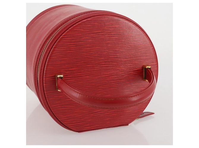 Borsa a mano LOUIS VUITTON Epi Cannes Rossa M48037 LV Auth 205082V Rosso - vista 7