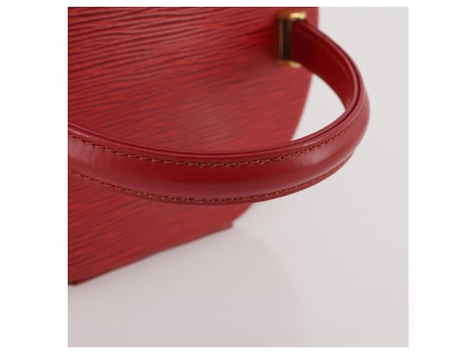 Borsa a mano LOUIS VUITTON Epi Cannes Rossa M48037 LV Auth 205082V Rosso - vista 8