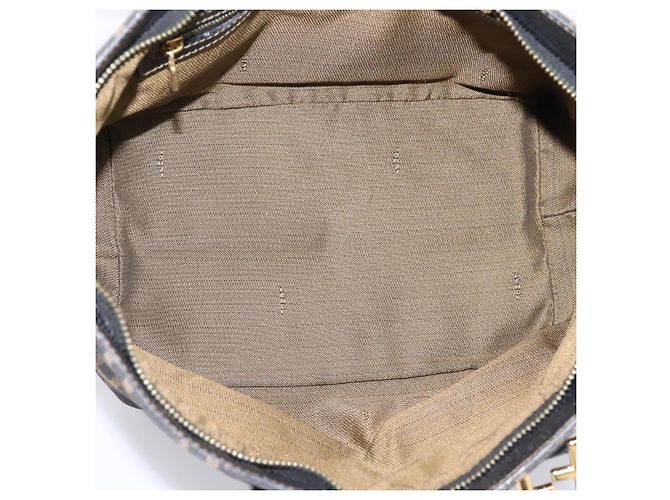 Borsa a mano FENDI Zucca Canvas Marrone Tono Oro Auth 205803 - vista 11