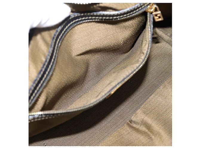 Borsa a mano FENDI Zucca Canvas Marrone Tono Oro Auth 205803 - vista 22