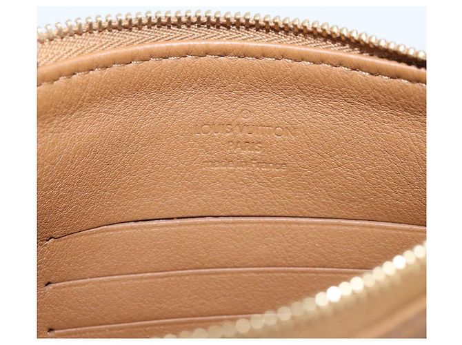 LOUIS VUITTON Mahina Selene PM Pouch Leather Caramel LV Auth 203909V Karamell - Ansicht 10