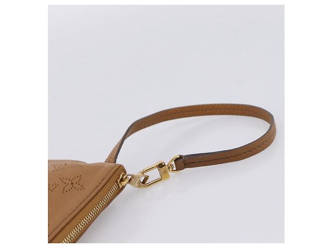 LOUIS VUITTON Mahina Selene PM Pouch Leather Caramel LV Auth 203909V Karamell - Ansicht 7