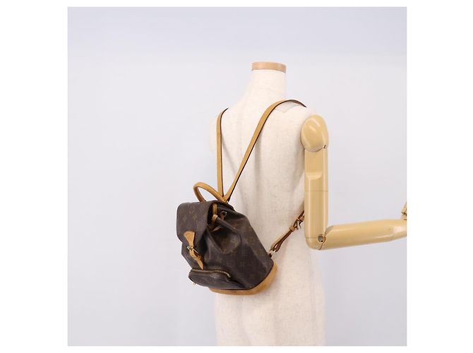 Mochila LOUIS VUITTON Monogram Montsouris PM M51137 LV Auth ka6277 Monograma - vista 27