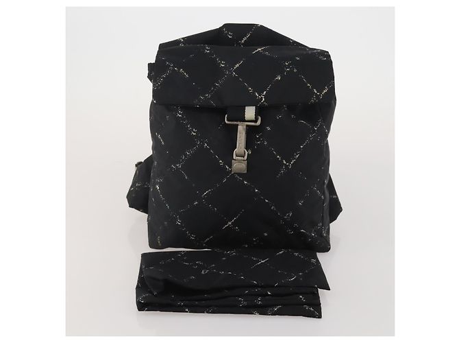 Zaino CHANEL New Travel Line Nylon Nero CC Auth BA15739 - vista 12