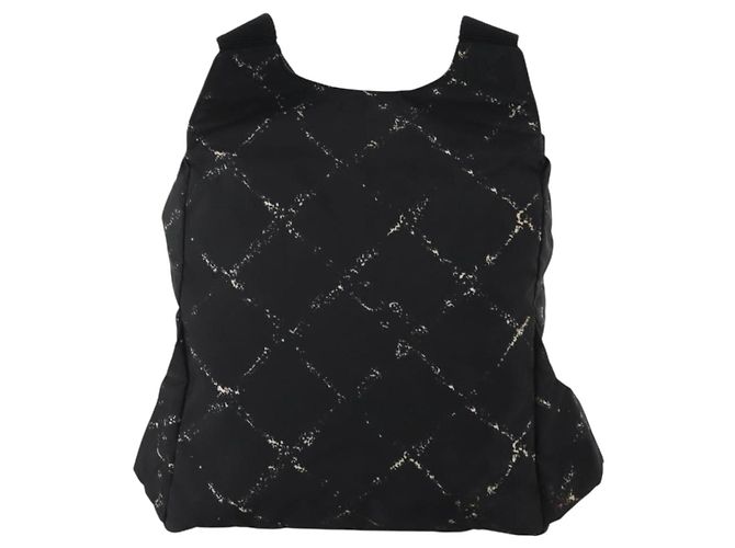 Zaino CHANEL New Travel Line Nylon Nero CC Auth BA15739 - vista 2