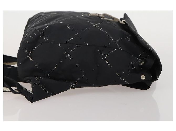 Zaino CHANEL New Travel Line Nylon Nero CC Auth BA15739 - vista 3