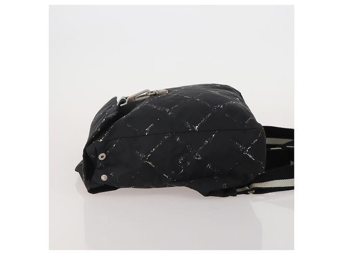 Zaino CHANEL New Travel Line Nylon Nero CC Auth BA15739 - vista 4