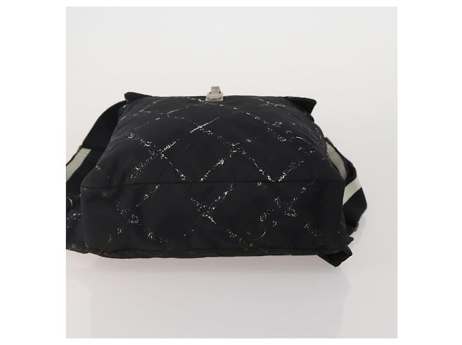 Zaino CHANEL New Travel Line Nylon Nero CC Auth BA15739 - vista 5