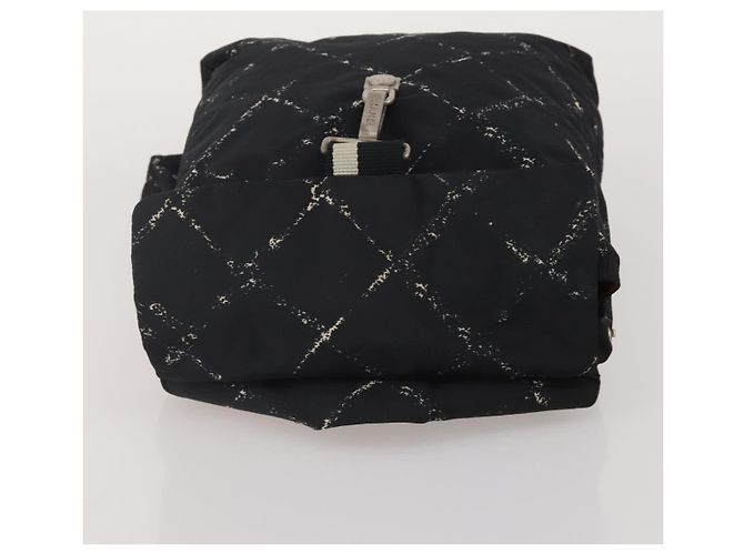 Zaino CHANEL New Travel Line Nylon Nero CC Auth BA15739 - vista 6