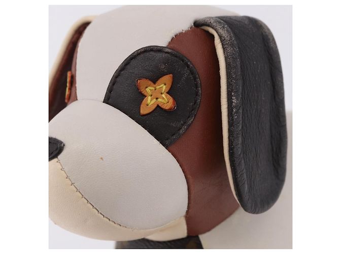 LOUIS VUITTON Monogram Dudu Oscar Cane di peluche Pelle Beige GI0251 Auth 167589A - vista 10